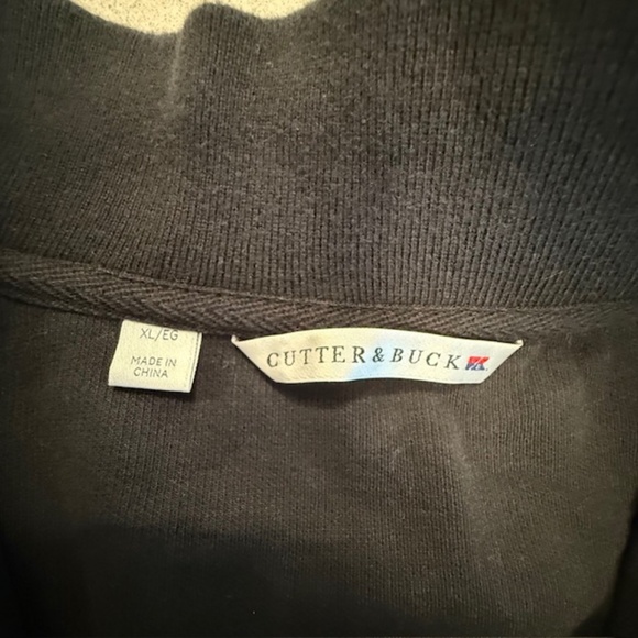 Men's Cutter & Buck Black XL 1/4 Zip Sweatshirt -Worn 1x-Excellent condition - Picture 3 of 7